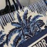 Dior Book Tote Bag In Blue Dior Palms Embroidery