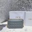 Dior Caro Medium Bag In Grey Cannage Calfskin