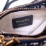 Dior Saddle Trio Pouch With Strap In Blue Oblique Canvas