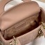 Dior Mini Lady Dior Bag In Blush Cannage Lambskin