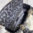 Dior Medium Lady D-Lite Bag In Grey Mizza Embroidery