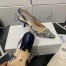 Dior J'Adior Slingback 65mm Pumps In Blue Toile de Jouy Cotton