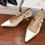 Dior J'Adior Slingback In White Patent Leather