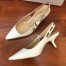 Dior J'Adior Slingback In White Patent Leather