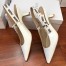 Dior J'Adior Slingback In White Patent Leather