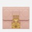 Dior French DiorAddict Wallet In Pink Lambskin