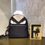 Fendi Black Bag Bugs Eyes Fox Fur Studs Backpack