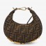 Fendi Fendigraphy Mini Bag in Brown FF Jacquard Fabric