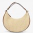 Fendi Fendigraphy Small Hobo Bag in Natural Raffia