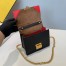 Fendi Small Kan U Bag In Black Calfskin