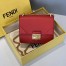 Fendi Small Kan U Bag In Red Calfskin
