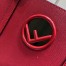 Fendi Red Leather Logo Shopper Bag