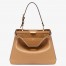 Fendi Peekaboo Soft Medium Bag in Brown Calfskin