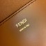 Fendi Sunshine Shopper Bag In Brown Calfskin