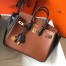 Hermes Bi-Color Birkin 25cm Bag In Brown/Black Clemence Leather