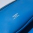 Hermes Bolide 1923 Mini Handmade Bag In Blue Frida Chevre Mysore Leather