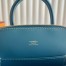 Hermes Bolide 1923 Mini Handmade Bag Blue Jean Evercolor Calfskin