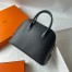 Hermes Bolide 1923 25 Handmade Bag in Black Epsom Calfskin