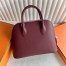 Hermes Bolide 1923 25 Handmade Bag in Rouge H Evercolor Calfskin
