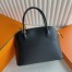 Hermes Bolide 1923 27 Handmade Bag in Black Swift Calfskin
