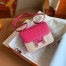 Hermes Constance Enamel 18 Handmade Bag In Rose Mexico Epsom Calfskin