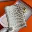 Hermes MC² Euclide Card Holder in Himalaya Niloticus Crocodile Skin 