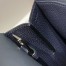 Hermes Halzan 25 Bag in Blue Nuit Clemence Leather