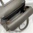 Hermes Halzan 25 Bag in Gris Meyer Clemence Leather