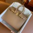 Hermes Birkin 25 Sellier Handmade Bag In Chai Epsom Calfskin 