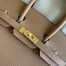 Hermes Birkin 25 Sellier Handmade Bag In Chai Epsom Calfskin 