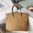 Hermes Birkin 30 Retourne Handmade Bag In Biscuit Swift Leather