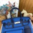 Hermes Cargo Birkin 35cm Limited-edition Bag in Blue Canvas
