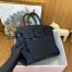 Hermes Birkin à l’envers 35 Bag in Black Clemence Leather and Canvas