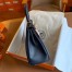 Hermes Kelly Colormatic 25 Handmade Bag in Blue Nuit Swift Leather 