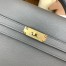 Hermes Kelly Depeches 36 Briefcase in Etain Clemence Leather