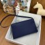 Hermes Kelly Elan Handmade Bag In Blue Saphir Chevre Mysore Leather
