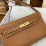Hermes Kelly Elan Handmade Bag In Gold Chevre Mysore Leather 