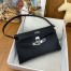 Hermes Kelly Elan Handmade Bag In Black Epsom Leather