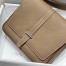 Hermes Steve Light Junior Messenger Bag in Taupe Clemence Leather
