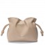 Loewe Mini Flamenco Clutch Bag in Sand Nappa Calfskin