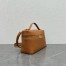 Loro Piana Extra Pocket Pouch L27 in Brown Grained Leather