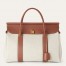 Loro Piana Loom L32 Bag in Canvas with Caramel Leather