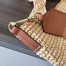 Loewe Slit Tote Bag in Raffia and Calfskin 