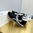 Loewe Women's Flow Runner Sneakers in Black Nylon and Suede