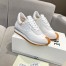 Loewe Women's Flow Runner Sneakers in White Nylon and Suede