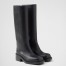 Prada Knee-High Boots 55mm in Black Leather