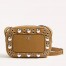 Valentino Nellcote Camera Bag in Brown Suede Calfskin 
