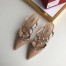 Valentino Rockstud Mules 50mm In Nude Patent Leather