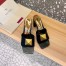 Valentino One Stud Slide Sandals 60mm In Black Calfskin