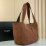 Saint Laurent LE 5 À 7 Bea Bag in Brown Suede Leather